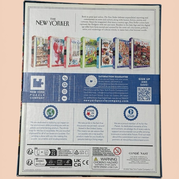 New York Puzzle Company "Bodega Cat" 1000 Piece Jigsaw Puzzle R. Kikuo Johnson. - Picture 3 of 8